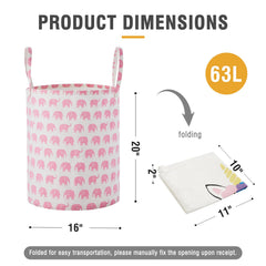 TECHMILLY toy bin in kids' room decor, bright pattern encourages tidy play.