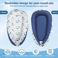 TEEAOE portable lounger with carry handles for easy room-to-room use.