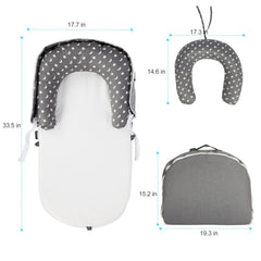 TEEAOE Starsmoon tummy time mat supports early motor exploration.