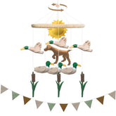 Teeloray Mallard Duck Baby Mobile adds charming visual stimulation in the crib.
