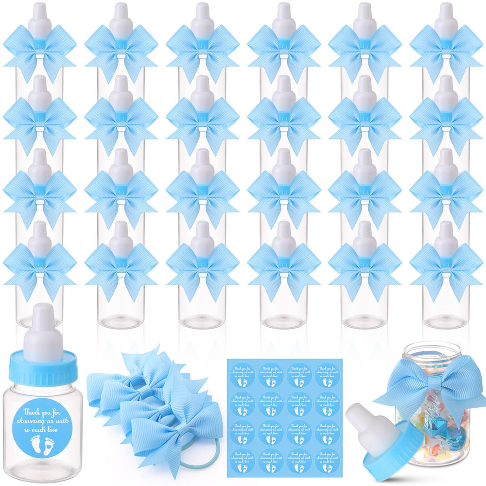 Teenyyou blue mini baby bottles for baby shower favors