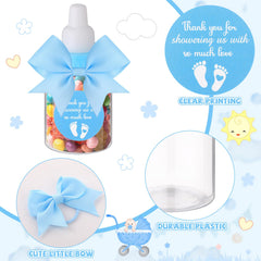 Teenyyou clear plastic mini bottles showing contents