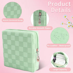 Teircno multi-purpose period bag doubles as makeup or travel pouch.