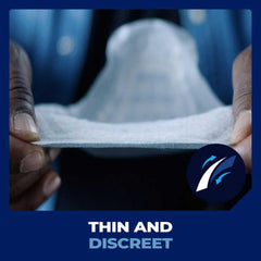 TENA for Men Level 1 adhesive strip close-up highlighting stay in place design.