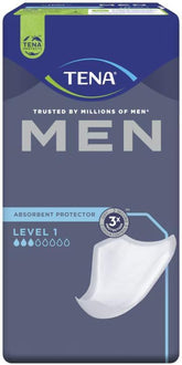 TENA MEN Level 1 undergarment protector thin pad for discreet protection.