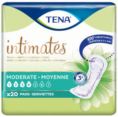 TENA Sensitive Care absorbent-core close-up, advanced efficiency for moderate leaks