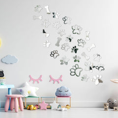 Tenare bone decal adds whimsical detail to kitchen or hallway decor.
