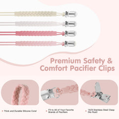 TenderBabe pacifier clip with optimized length for secure everyday use.