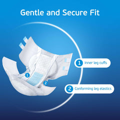 TenderGentle bariatric briefs double-tab reseal for easy adjustments