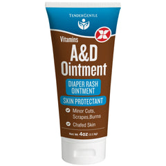 TenderGentle Vitamin A&D ointment tube close-up showing protective formula