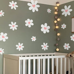 Tenelat Daisy Wall Decals are removable and repositionable for flexible styling.