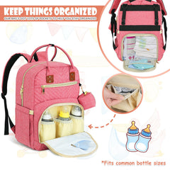 Tenot diaper bag back-opening design for quick access to essentials.