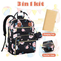 Tenot diaper backpack with detachable pacifier case for organized small items