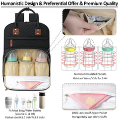 Tenot backpack with insulated bottle pockets for on-the-go warmth or cooling