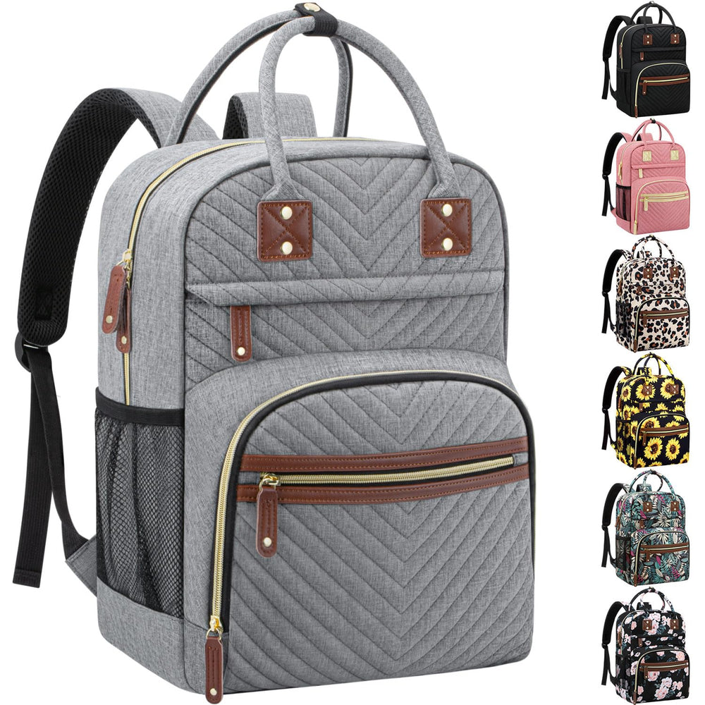 Tenot diaper bag backpack with insulated pockets keeps bottles warm for outings.