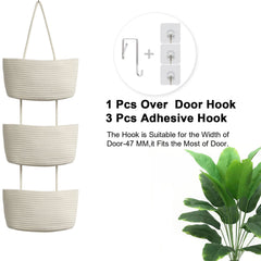 TeoKJ nursery baskets on door keep toys neatly stored