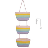 TeoKJ 3-tier rainbow over-the-door organizer for nursery storage