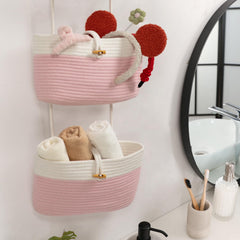 TeoKJ wall mounted hanging baskets decorate and store small items