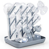 Termichy baby bottle drying rack front view, space-saving vertical storage for bottles