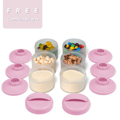 Termichy stackable design fits in a diaper bag for on-the-go feeding.