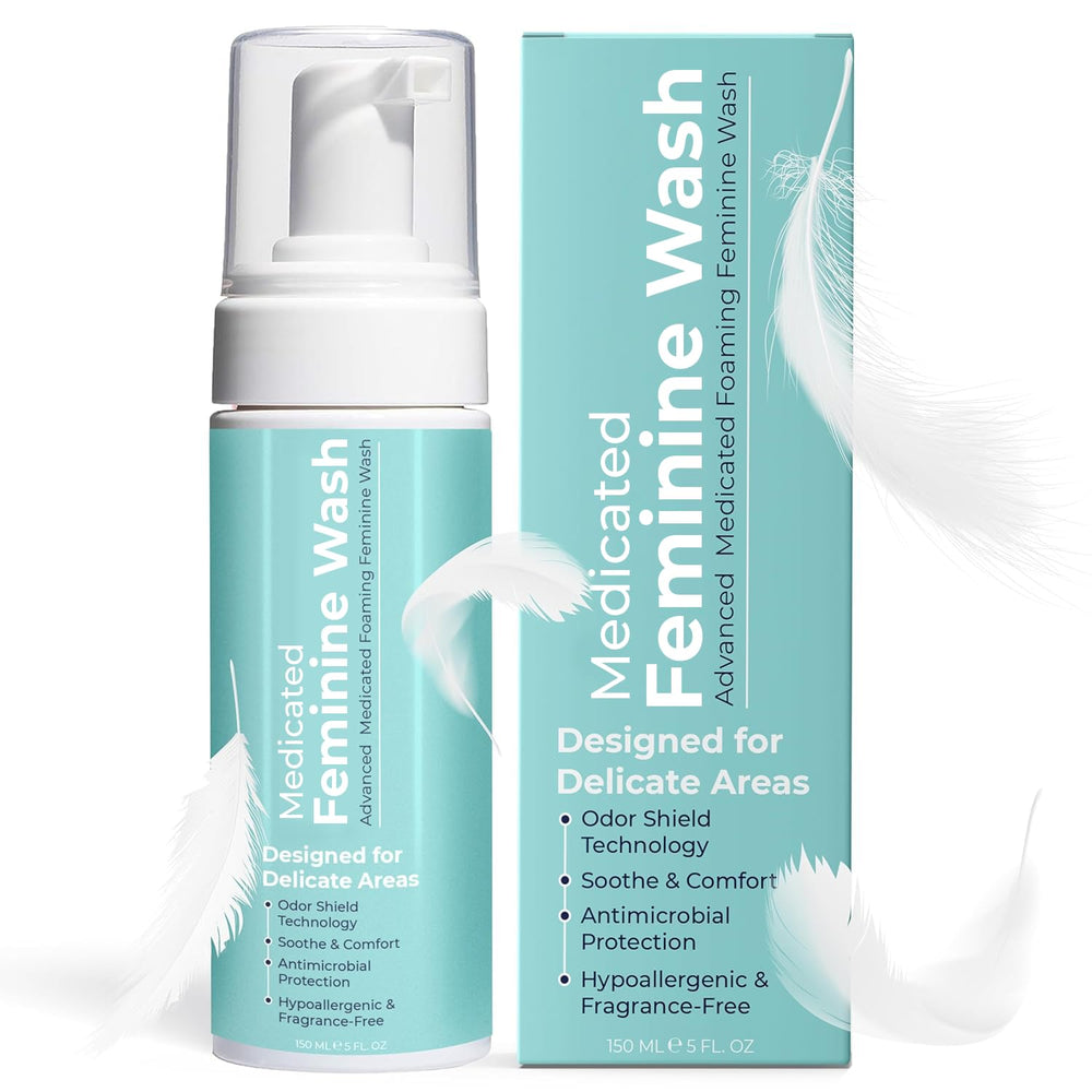 Terramed Just Think Comfort feminine wash bottle front for daily pH-balanced cleansing