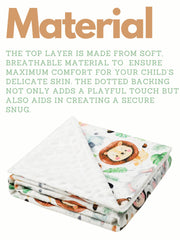 Terriboo Mink Baby Blanket vivid printed pattern suitable for baby gift.