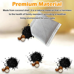 TeurWone activated coconut carbon absorbs odors quickly for a cleaner home