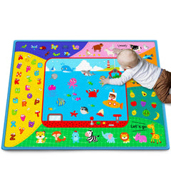 TEYTOY baby crawling mat offers a large play area for spacious tummy time sessions.