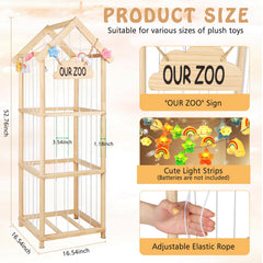 TGS pine wood frame provides durable, eco-friendly toy storage for kids.