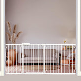 Thasamm extra wide gate extended for large openings with secure, tool-free setup