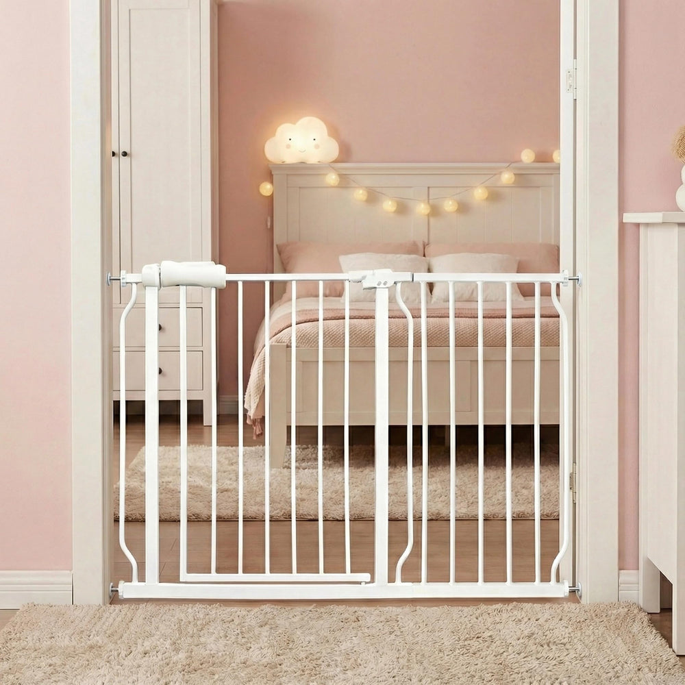 Thasamm extra-wide gate extensions widen doorways for stairs and hallways