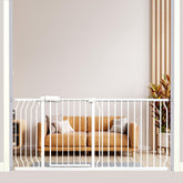 Thasamm extra wide gate frame shows a sturdy, adjustable barrier for wide doorways