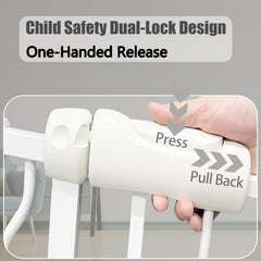 Thasamm gate with double-lock system for secure operation.