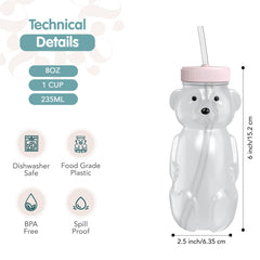 The 730 Project Honey Bear on-the-go cup supports hydration during outings.
