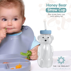 The 730 Project Honey Bear cup designed for on-the-go use with spill-proof features.