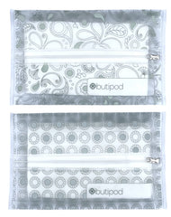 The Buti-Bag Co two-pack wipe dispenser is travel-ready and refillable.