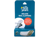 The First Years nail clipper with fold-away magnifier aids precise baby nail trimming.