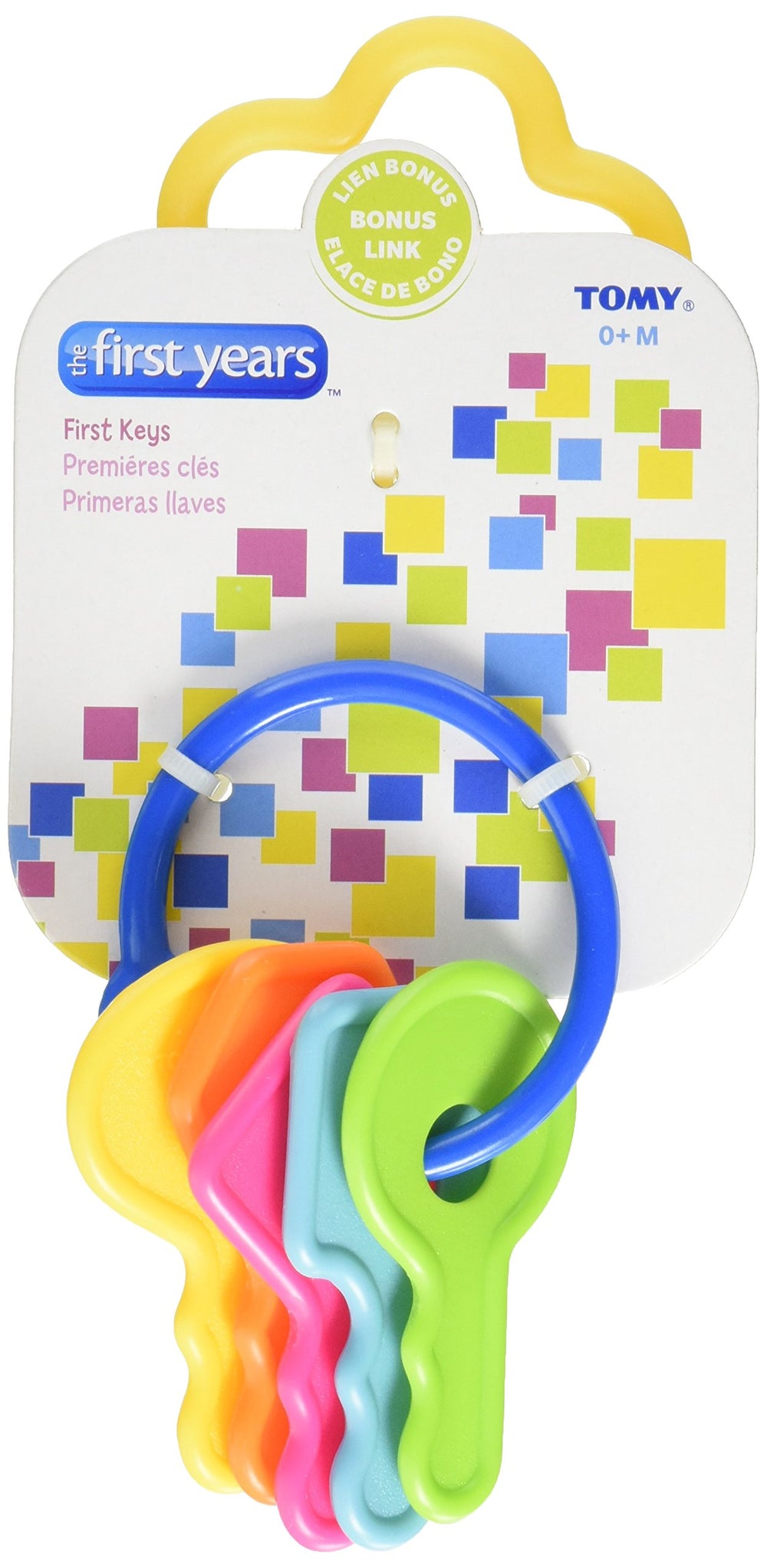The First Years Learning Curve First Keys Teether with textured keys soothes gums.