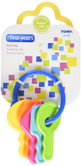 The First Years Learning Curve First Keys Teether with textured keys soothes gums.