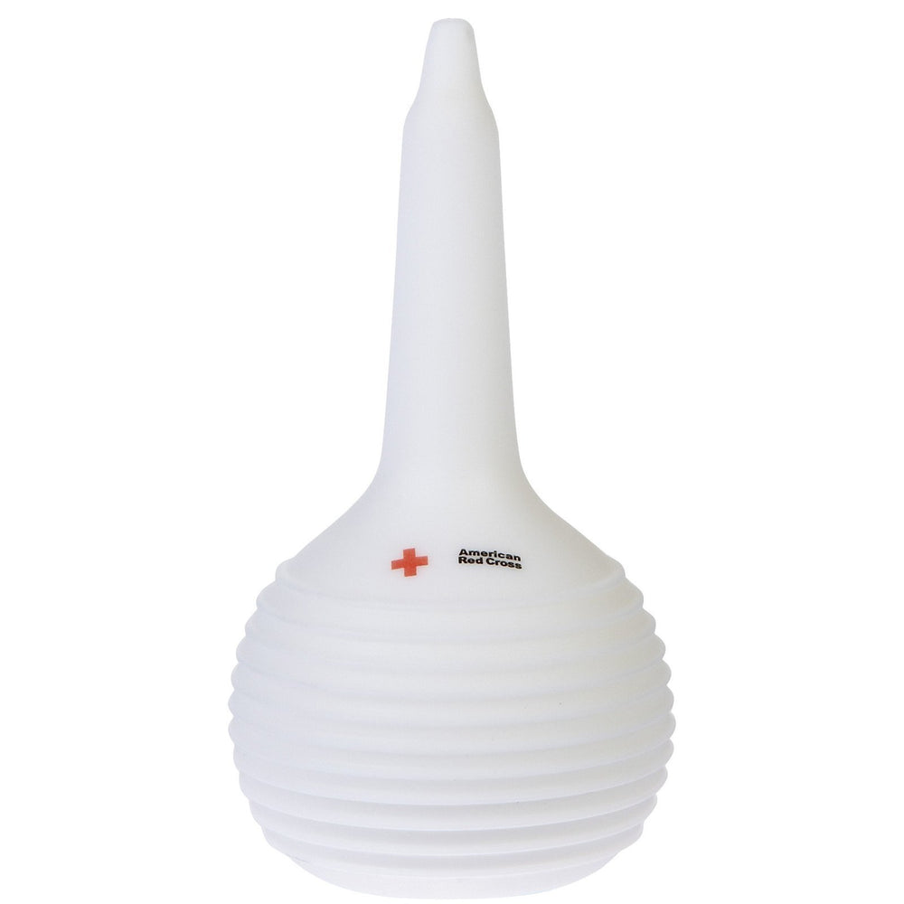 The First Years nasal aspirator in hospital style shown for gentle baby nasal care.