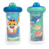 The First Years Pinkfong insulated sippy cup pour keeps drinks cool for outings