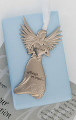 The Grandparent Gift Co. Angel ornament with satin ribbon for year-round display.