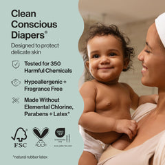 Hypoallergenic inner liner from The Honest Company Comfort Dry diaper