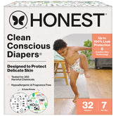The Honest Company Comfort Dry diaper with a wetness indicator for quick changes