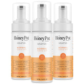 The Honey Pot balance bottle pump shows gentle cleansing with pH balance.