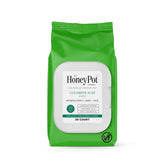 The Honey Pot Company cucumber aloe wipes pack for daily pH balance