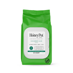 The Honey Pot Company cucumber aloe wipes pack for daily pH balance