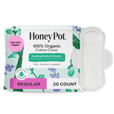 The Honey Pot Company regular pads with wings packaging for trusted daily protection