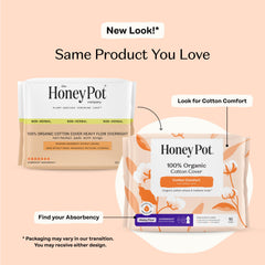 The Honey Pot non-herbal heavy-flow pad ideal for reliable daily protection.