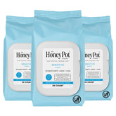 The Honey Pot Sensitive Feminine Wipes pack for daily freshness and pH support.